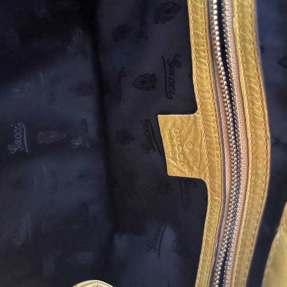 Bright yellow leather bag - Picture 8 of 12